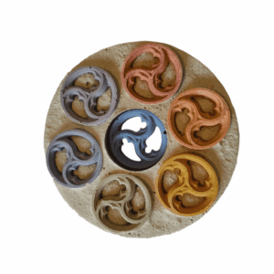 Support avec 7 triskels - Dynamisation et Harmonisation